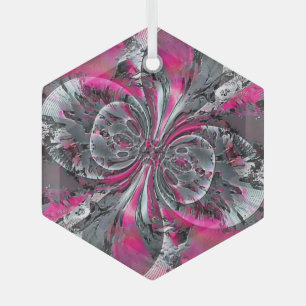 Mixed Signals Glass Tree Decoration