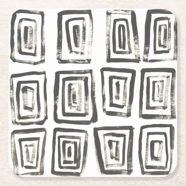 Mixed Signals IV Square Paper Coaster (Front)