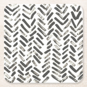Mixed Signals VII Square Paper Coaster
