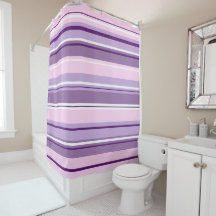 Mixed Striped Pattern Pinks Purples White