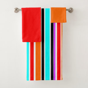 Mixed Stripes Bath Towel Set