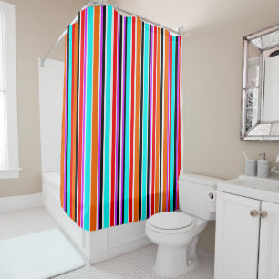 Mixed Stripes Shower Curtain