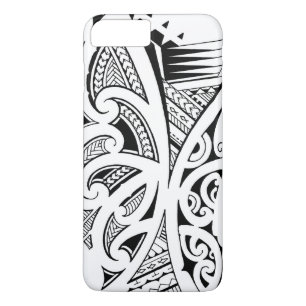 Mixed tattoo styles, Maori, Samoan and Polynesian iPhone 8 Plus/7 Plus Case