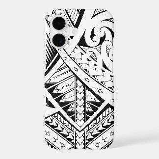 Mixed tribal tattoo patterns in Samoan Maori style