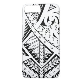 Mixed tribal tattoo patterns in Samoan Maori style iPhone 8 Plus/7 Plus Case