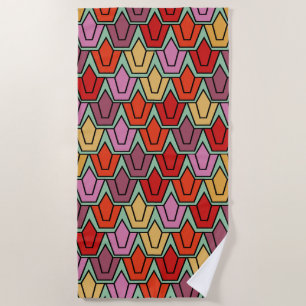 Mixed Tulip Field  Beach Towel