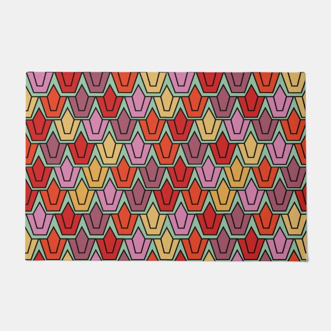 Mixed Tulip Field  Doormat (Front)