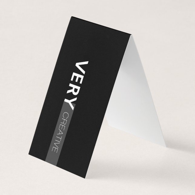 Mixed Type | Modern Business Card (Front)