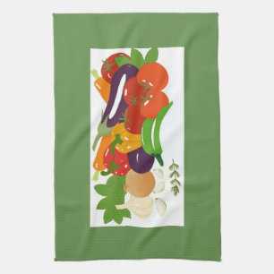 Mixed Vegetables Tea Towel