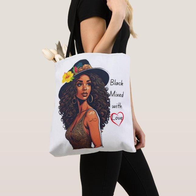 mixed with love tote bag (Close Up)