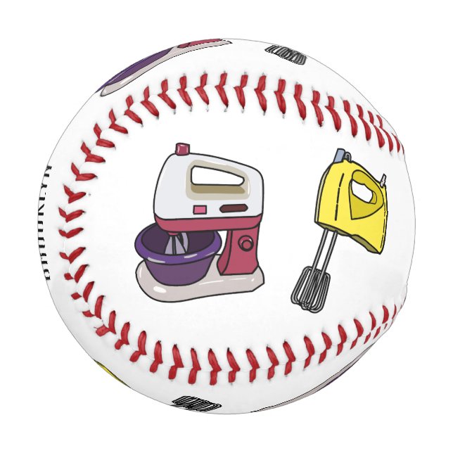 Mixer cartoon illustration  baseball (Front Left)