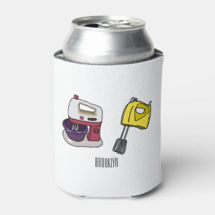 Mixer cartoon illustration can cooler