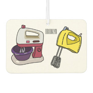 Mixer cartoon illustration car air freshener
