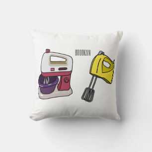 Mixer cartoon illustration  cushion