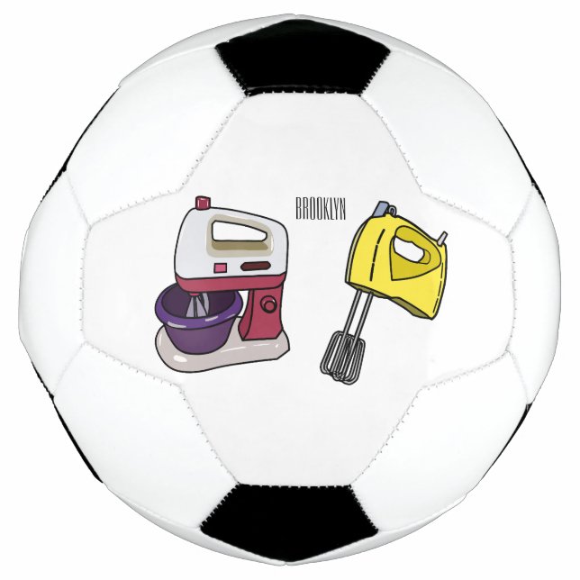 Mixer cartoon illustration  football (Front)