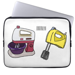 Mixer cartoon illustration laptop sleeve