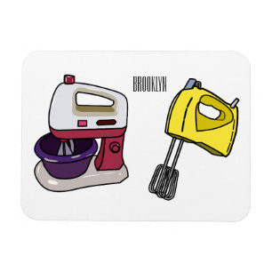 Mixer cartoon illustration magnet