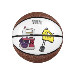 Mixer cartoon illustration  mini basketball