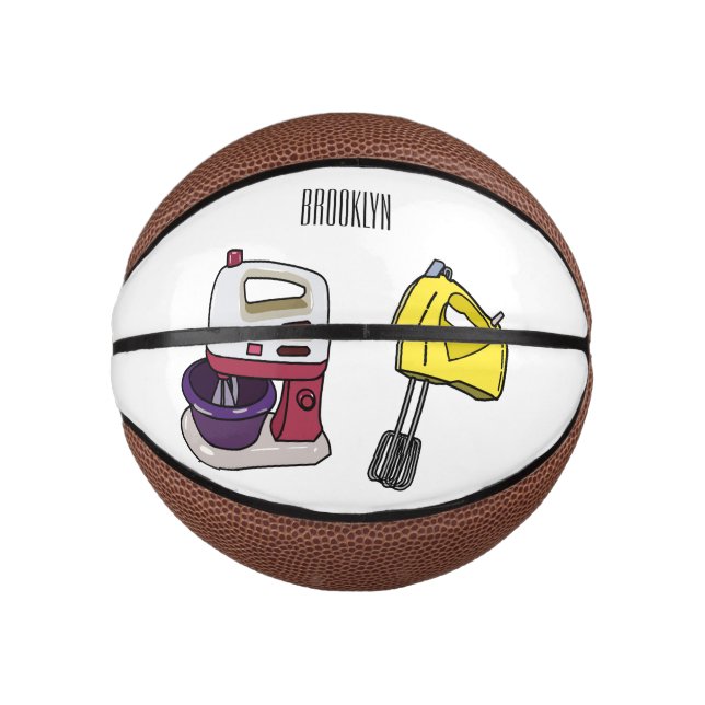 Mixer cartoon illustration  mini basketball (Front)