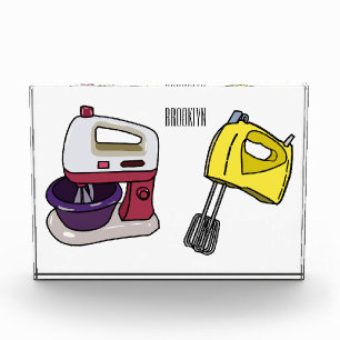 Mixer cartoon illustration photo block