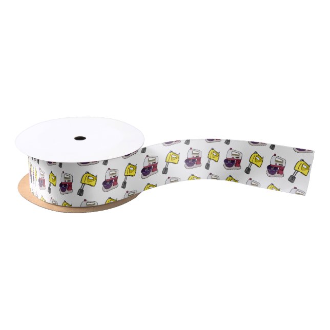 Mixer cartoon illustration  satin ribbon (Spool)