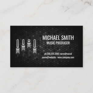 Mixer   Geometric Background Business Card