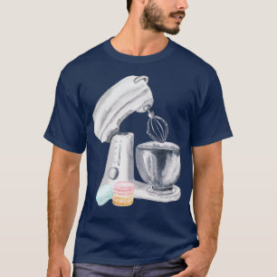 Mixer Kitchen Cooking Tool With Macaroons T-Shirt