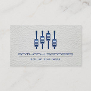 Mixer   Leather Background Business Card