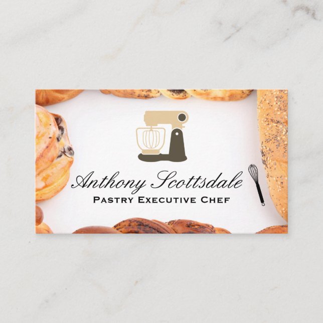 Mixer Machine | Pastries Business Card (Front)