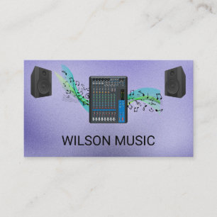 Mixer Music Engineer   Entertainment Business Card