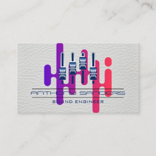 Mixer   Music Equalizer Sound Background Business Card