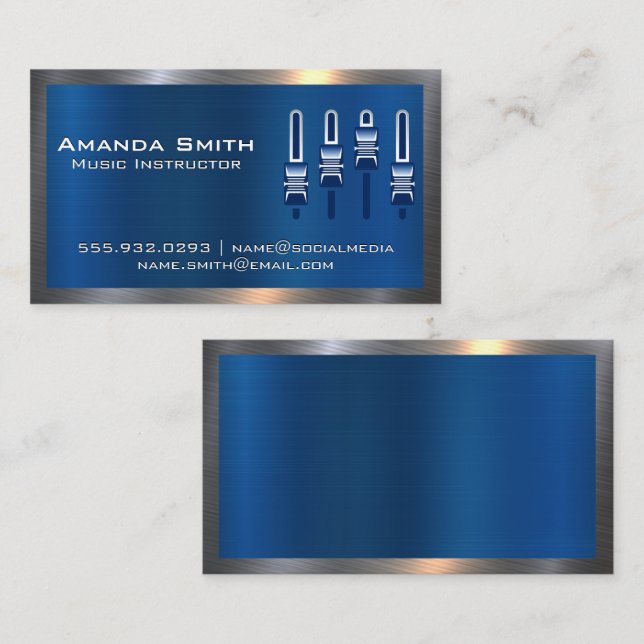 Mixer | Sound Engineer Business Card (Front/Back)