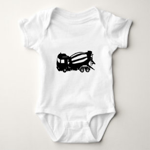mixer truck camion toupie baby bodysuit