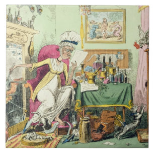 Mixing a Recipe for Corns, published by G. Humphre Tile