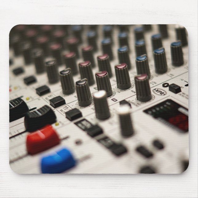Mixing Board Closeup Mouse Mat (Front)