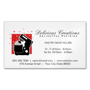 Mixing Bowl Machine  Magnetic Business Card