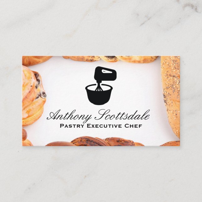 Mixing Bowl | Pastries Business Card (Front)