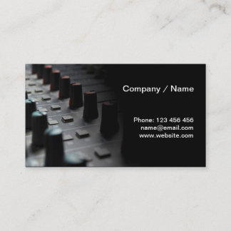 mixing desk business card