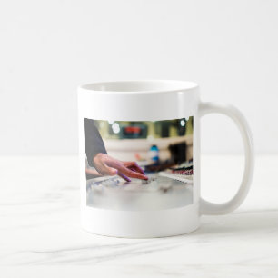 Mixing Desk Mixer Slide Control Slider Disc Jockey Coffee Mug