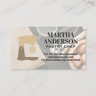 Mixing Machine   Baking Ingredients and Tools Business Card