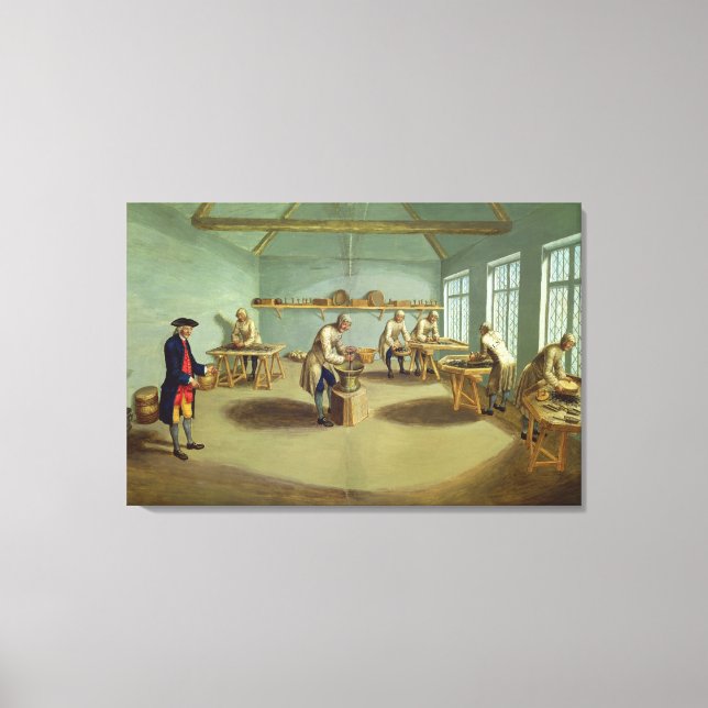 Mixing the Powder Canvas Print (Front)