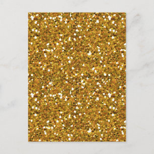 MIXMATCH ROYAL GOLDS GOLDEN WHITE GLITTER BACKGROU POSTCARD