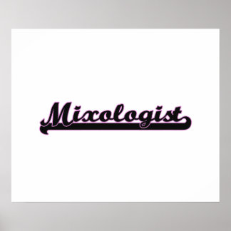 Mixologist Classic Job Design Poster