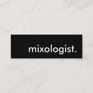 mixologist. mini business card
