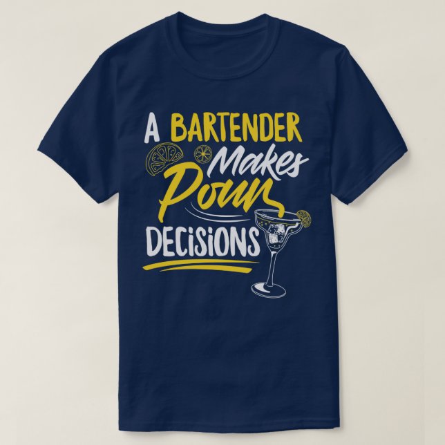 Mixology Bartending Mixologist Cocktails for a Bar T-Shirt (Design Front)