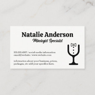 Mixology   Catering Logo Business Card