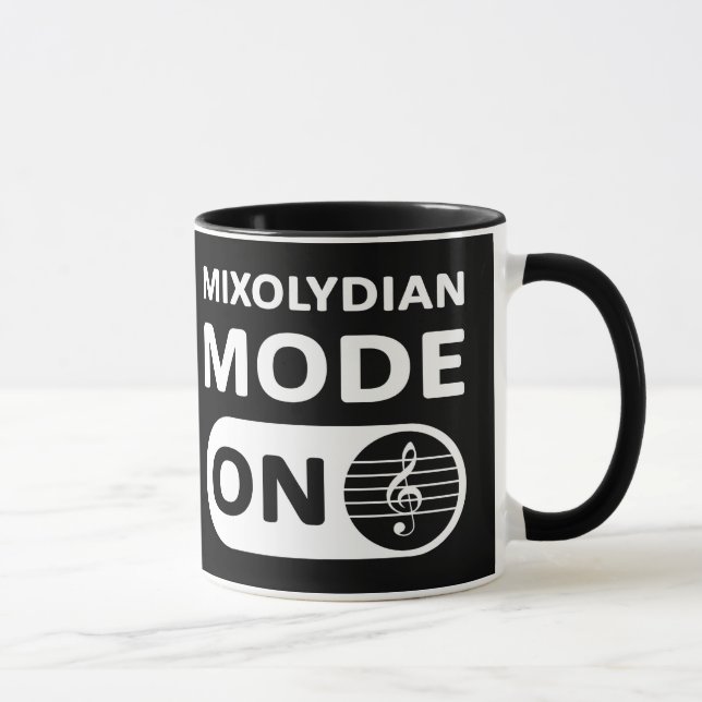Mixolydian Music Mode On - Mug (Right)