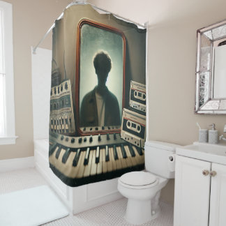 Mixtape for After the Math Shower Curtain