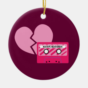 MixTape Heartbreak Ceramic Tree Decoration