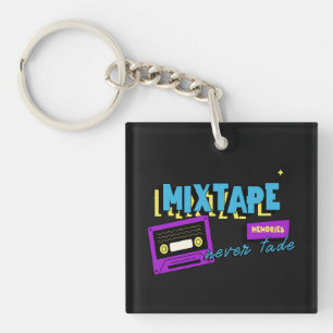 Mixtape Memories Retro Cassette Nostalgia Key Ring
